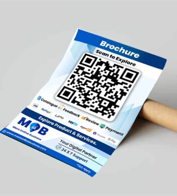 flyers and pamphlet business qr